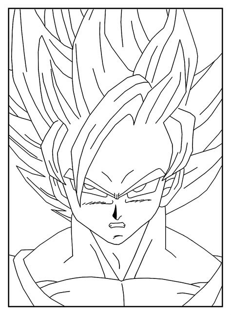 desenho do goku para desenhar